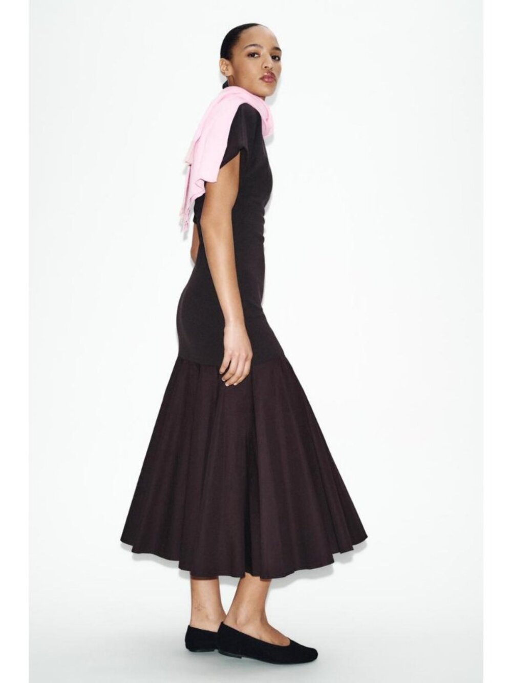 ZARA COMBINED INTERLOCK DRESS
